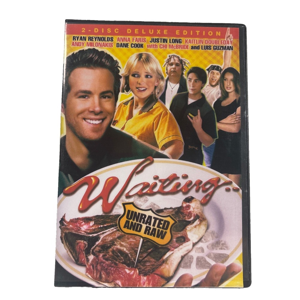 Waiting... Unrated and Raw DVD 2-Disc Deluxe Edition Ryan Reynolds 2005 Film